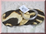 4x Pflanzplatten schwarz-weiß ca. 6,5cm mit Befestigung